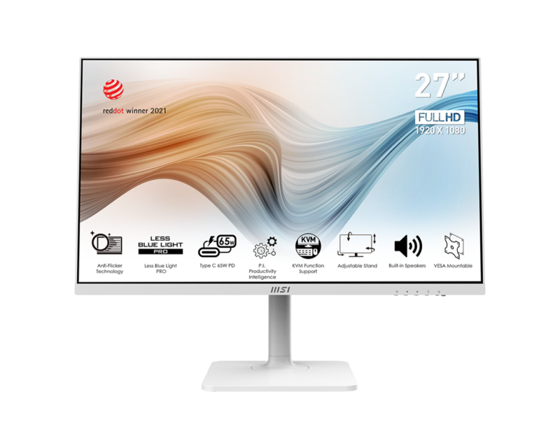 MSI Modern MD272PW Business Monitor - White