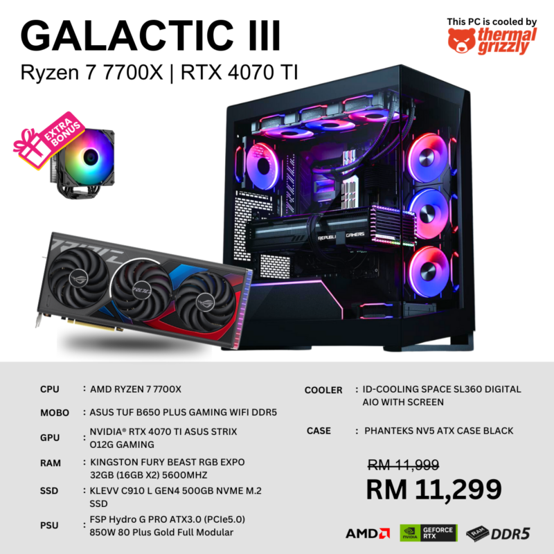 Galactic III-NV5 | R7 7700X | RTX 4070 TI